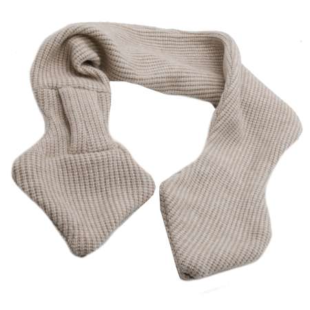 Steckschal aus Wolle in beige